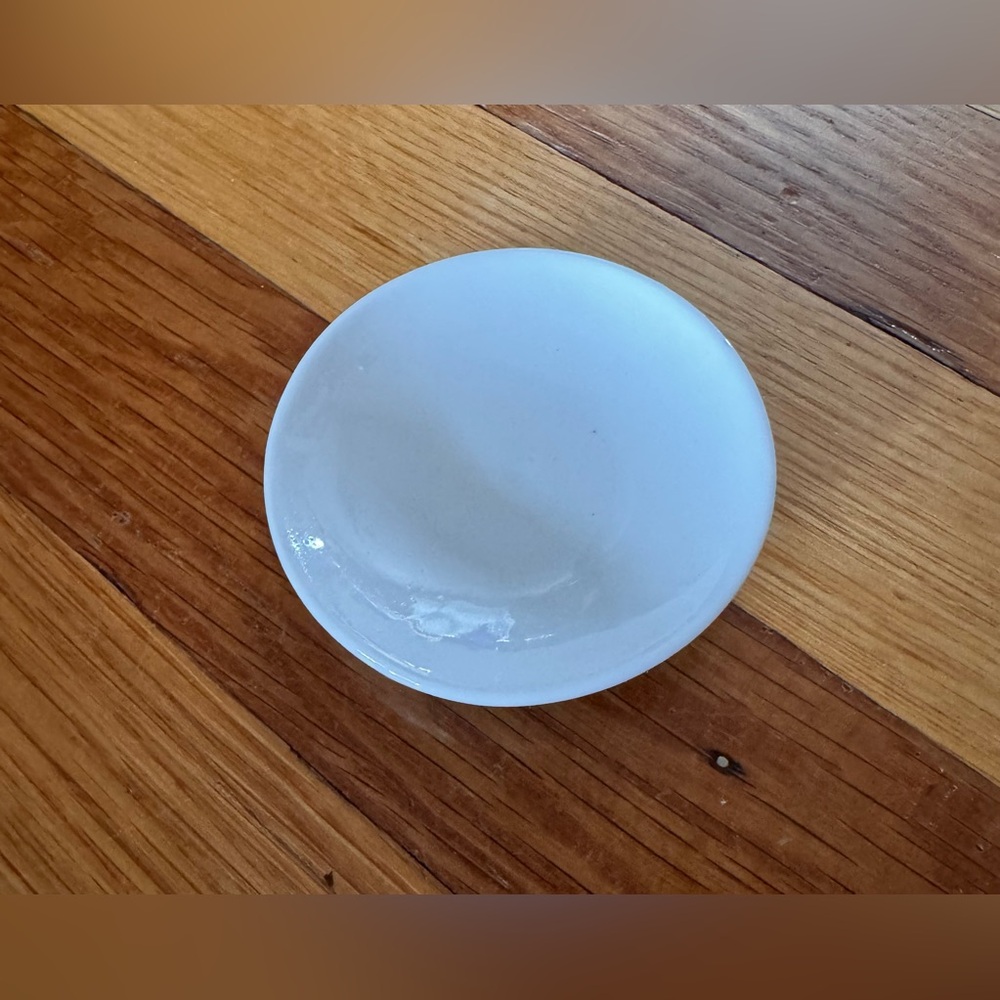White Ceramic Plate/incense holder ✨